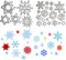 25-Piece Snowflake Metal Cutting Dies for Christmas – DIY Scrapbooking, Card Making, Paper Craft, and Embossing with Carbon Steel Die Set